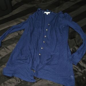 Cloud Chaser Navy Button-Up Cardigan
